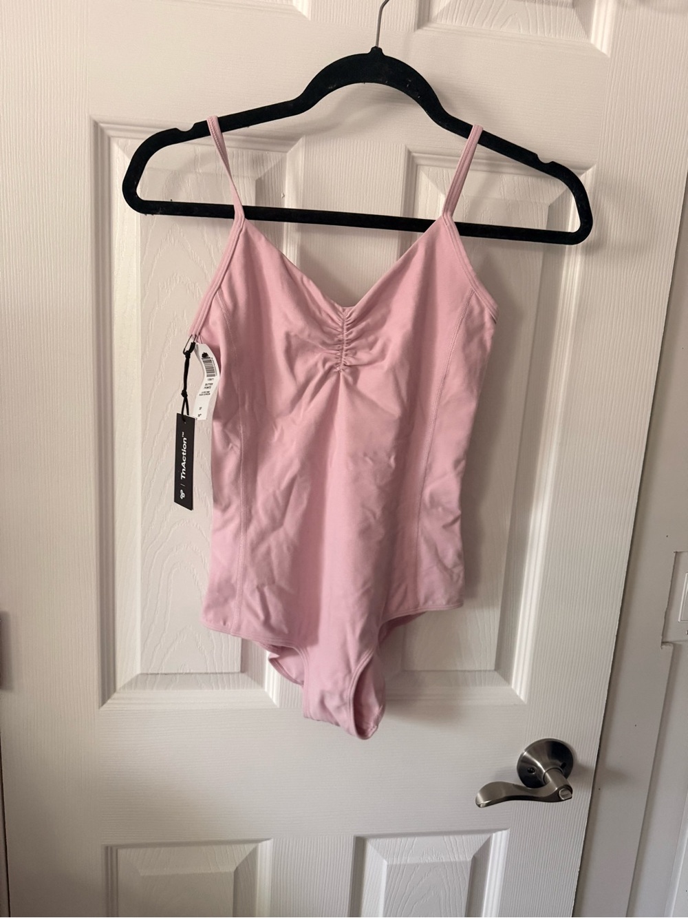 Aritzia TNA Pink V-Neck Bodysuit